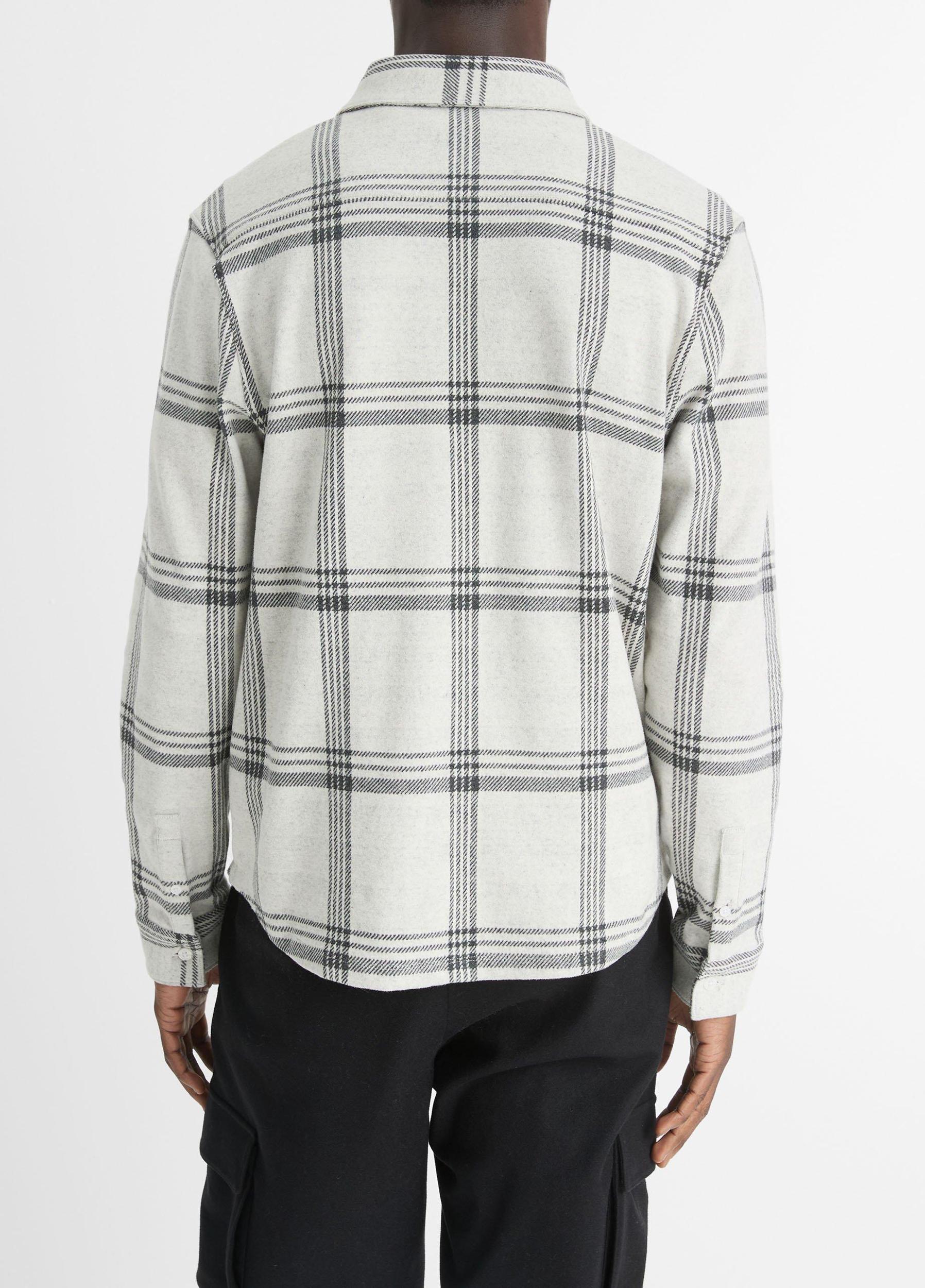 Plaid Cotton-Blend Shirt Jacket Product Image