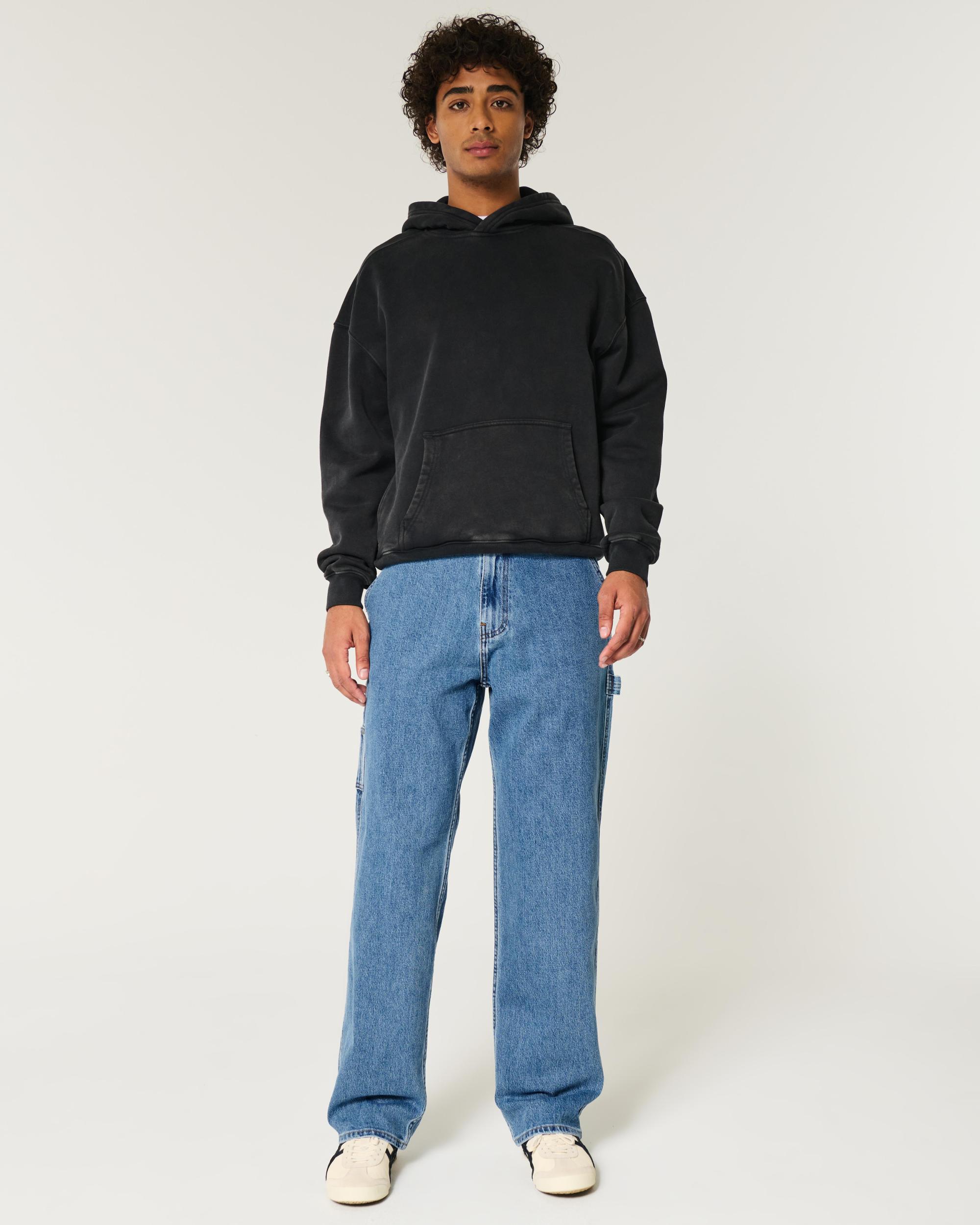 Medium Wash Baggy Jeans Product Image