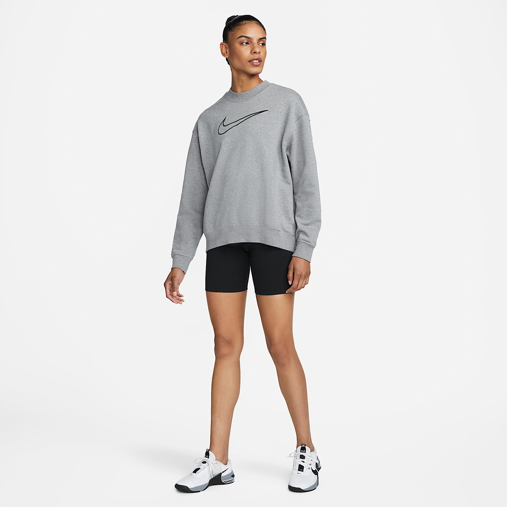 Nike Womens Dri-FIT Get Fit Graphic Crewneck Sweatshirt | DQ5542-091 Product Image