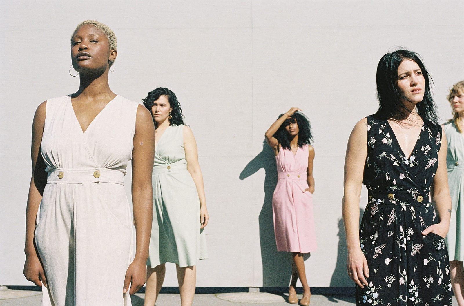 Winona Dress in Oat Linen Product Image