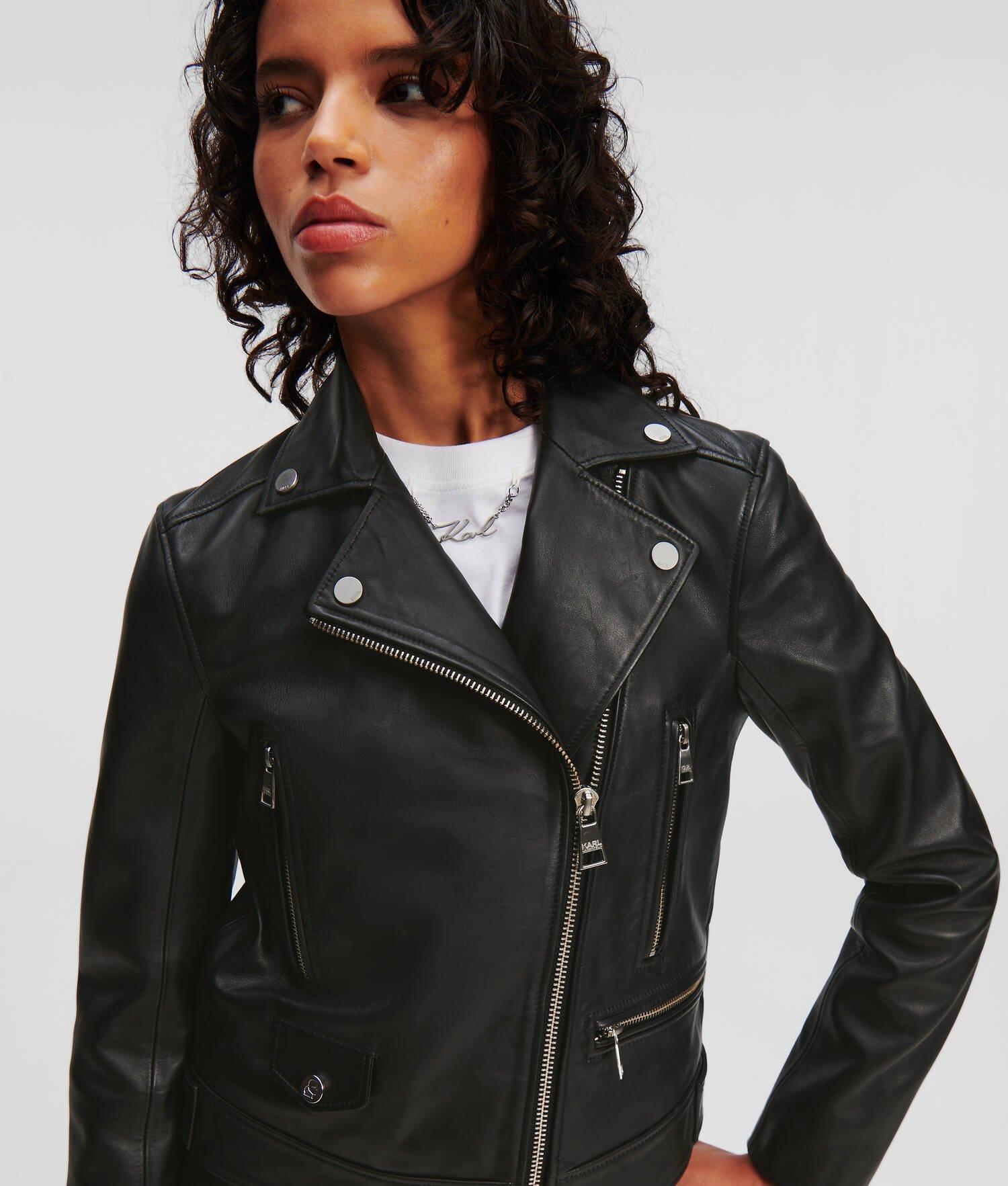 LEATHER BIKER JACKET Product Image