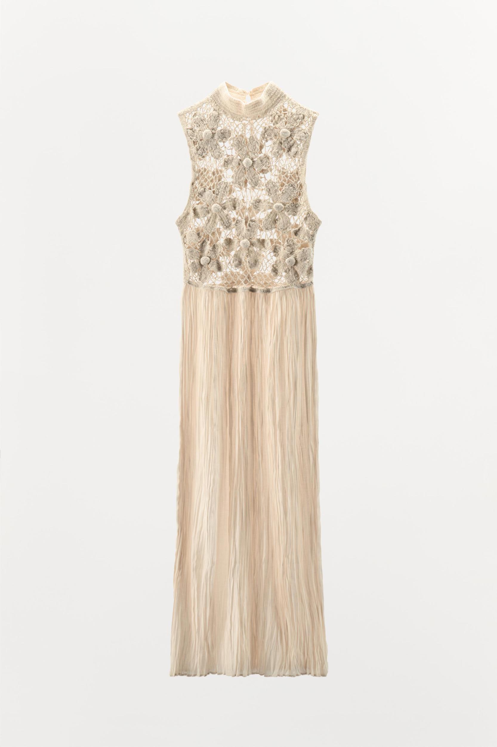 FLORAL EMBROIDERY COMBINATION DRESS Product Image