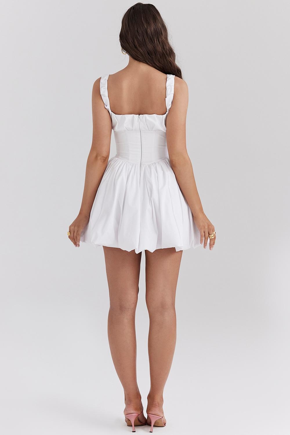 Le Puff  white cotton tulle mini dress Product Image