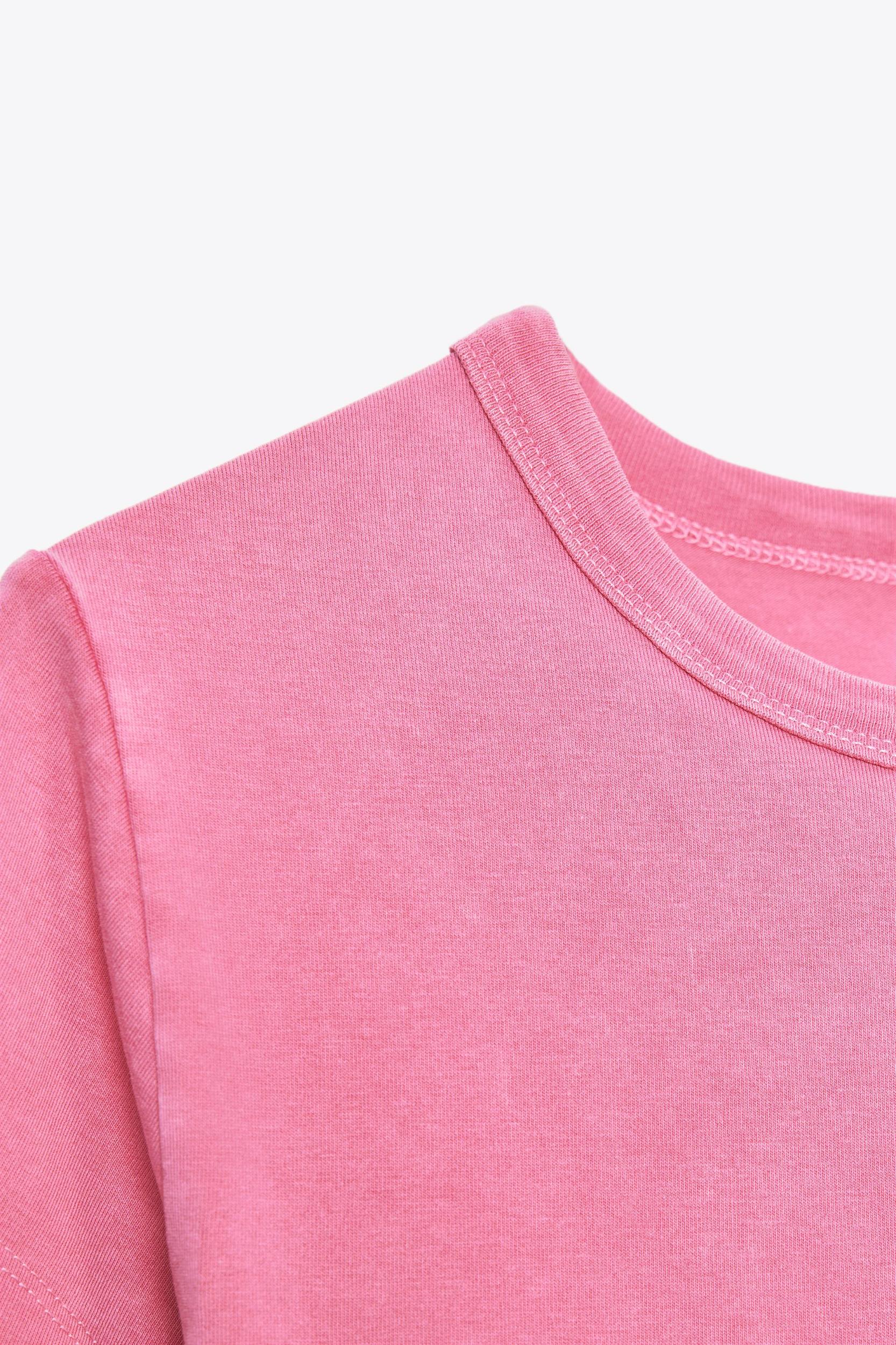 WASHED EFFECT RHINESTONE T-SHIRT Product Image