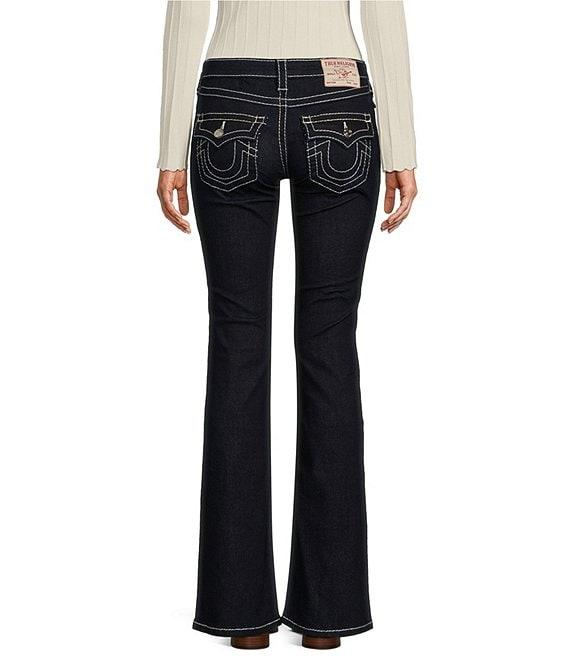 True Religion Becca Denim Mid Rise Bootcut Flap Pocket Jeans Product Image