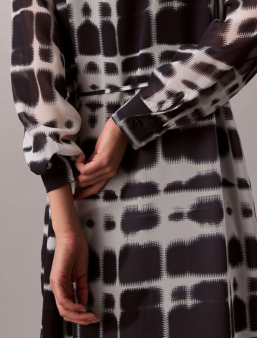 Printed Midi Shirt Dress Product Image