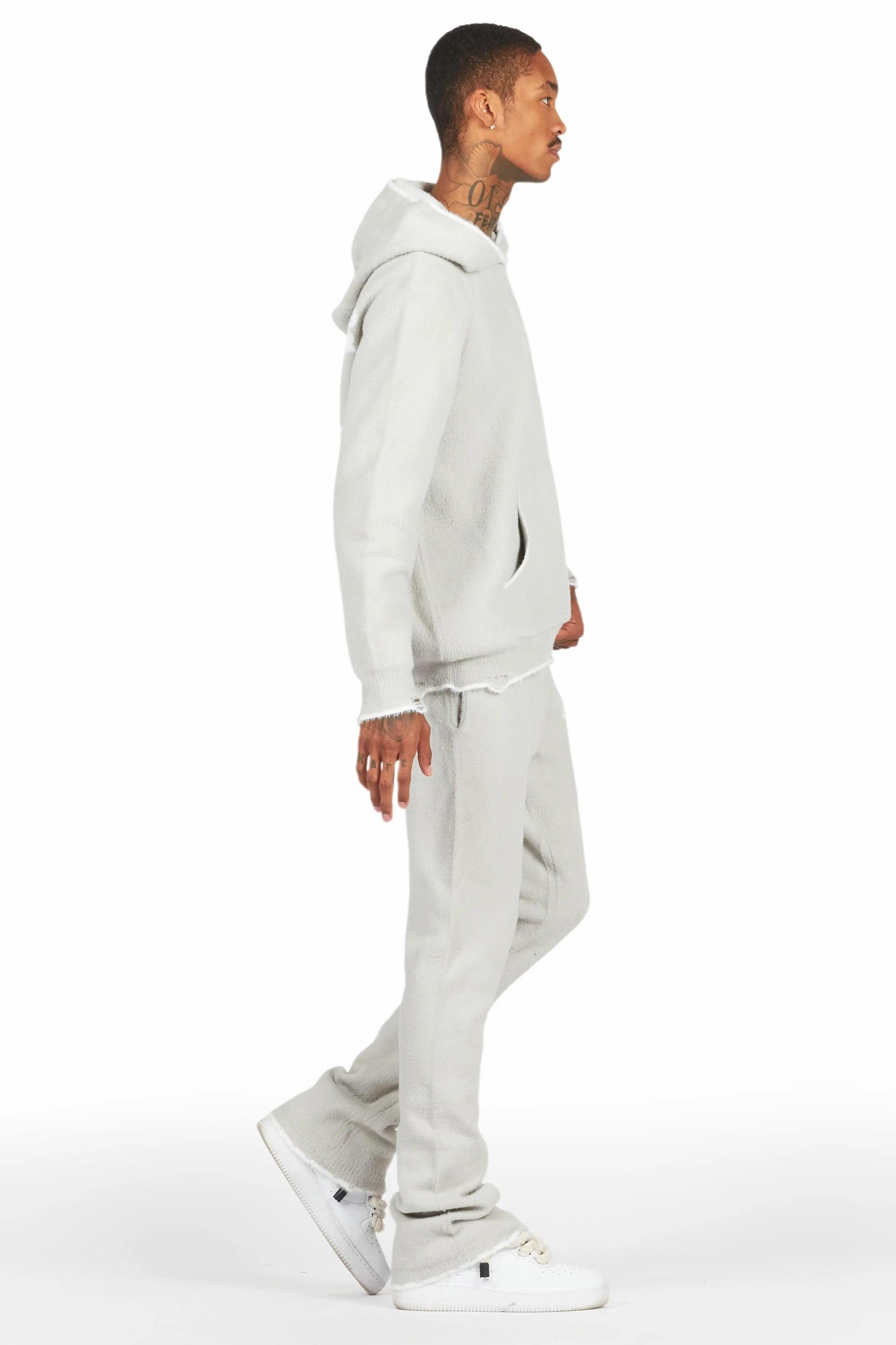 Lake Grey Mohair Knit Track Set Male Product Image