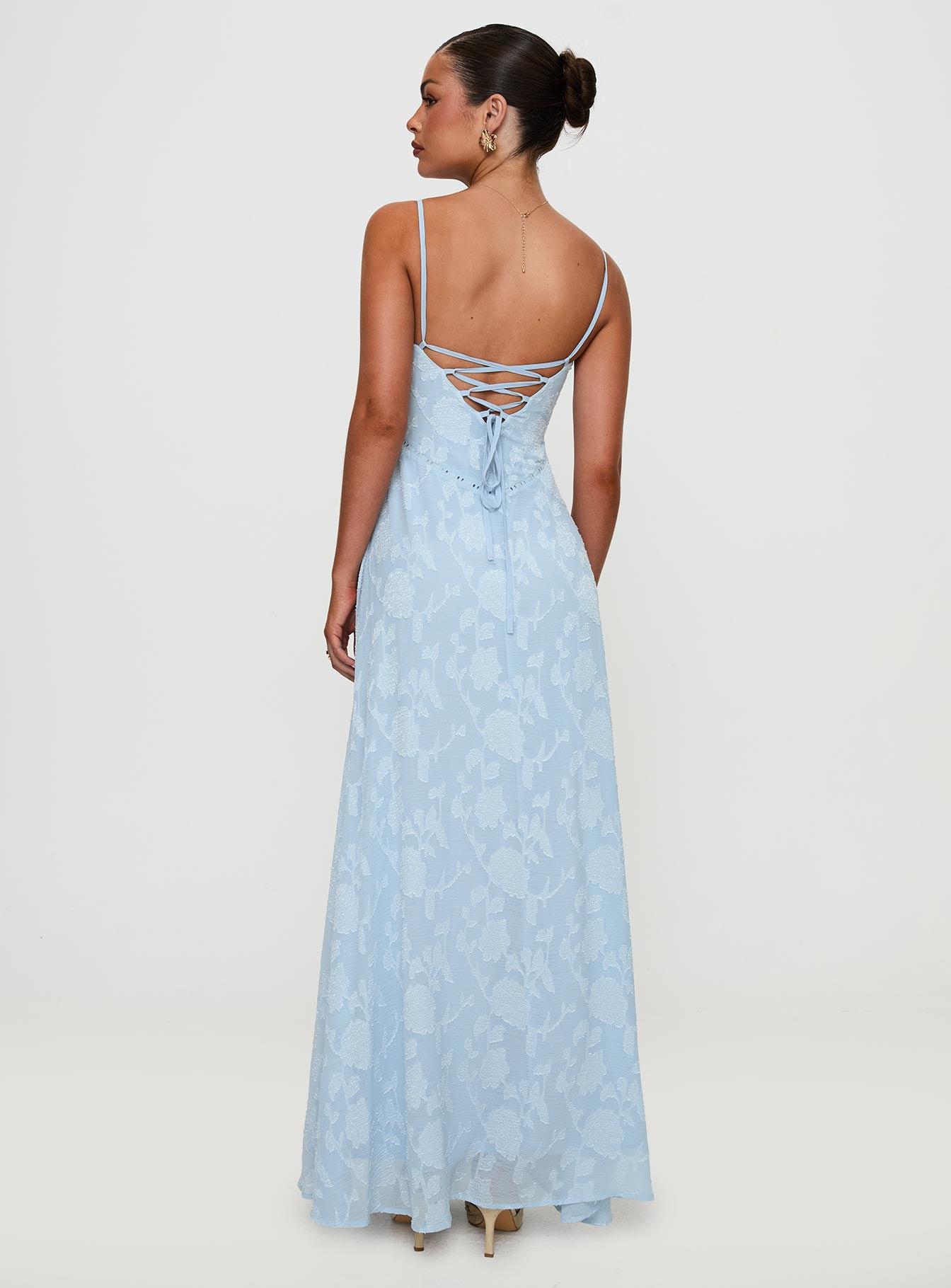 South Of France Maxi Dress Blue Product Image