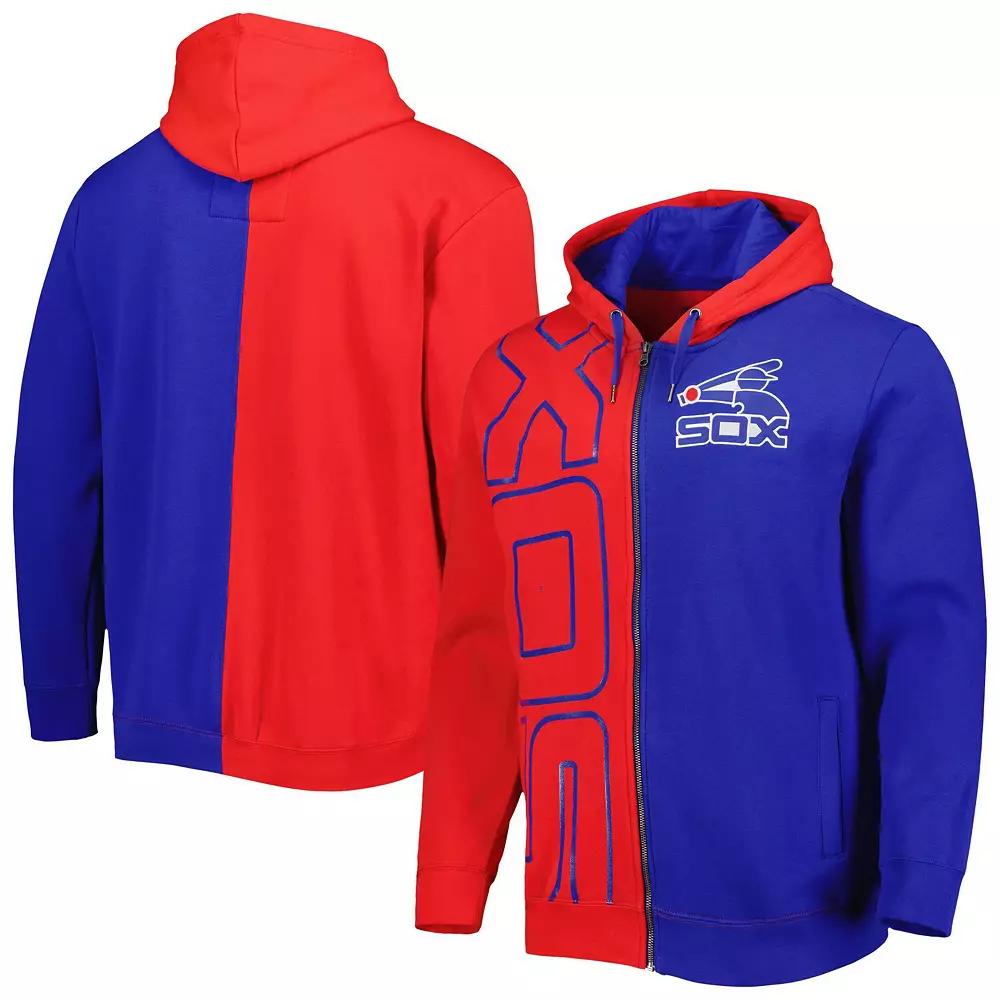 Men's Mitchell & Ness Red/Navy Chicago White Sox Fleece Full-Zip Hoodie,  Product Image