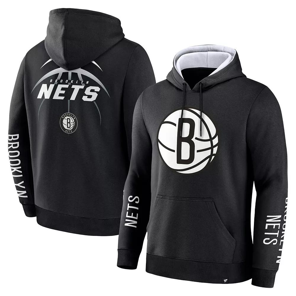 Men's Fanatics Black Brooklyn Nets Legacy Guard Pullover Hoodie, Size: Large Product Image