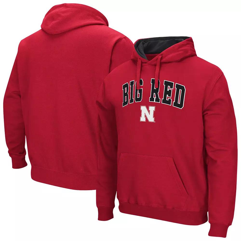 Men's Colosseum Navy Spelman College Jaguars Arch & Logo 3.0 Hoodie,  Product Image