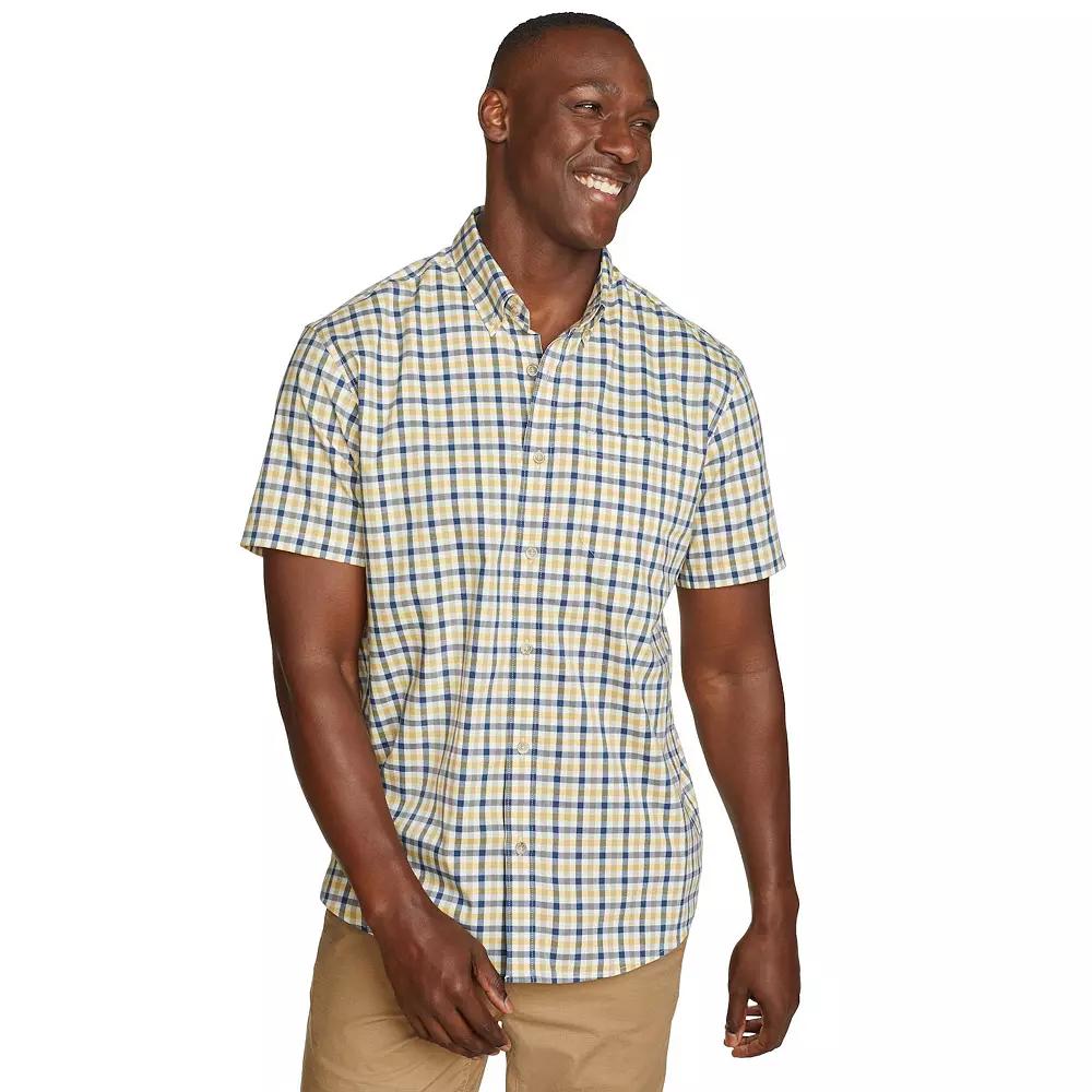 Men's Eddie Bauer UPF 50 Voyager Short Sleeve Button-Down Shirt,  Product Image