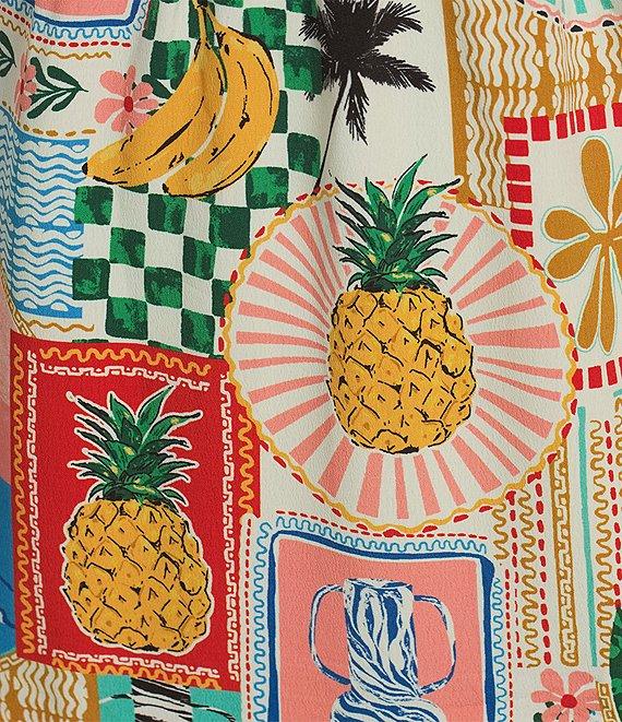 Skies Are Blue Plus Flutter Sleeve Printed Midi Dress Product Image