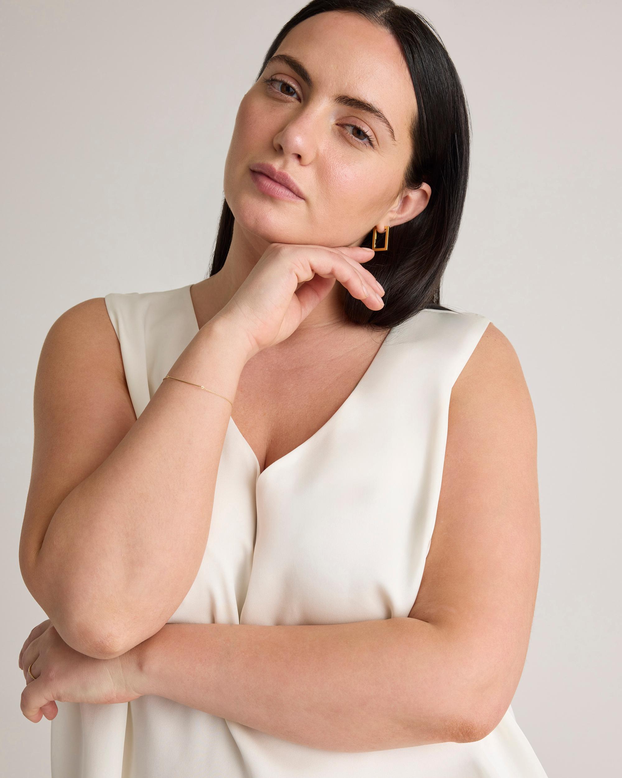 Quince | Women's Washable Stretch Silk Tank Top Product Image