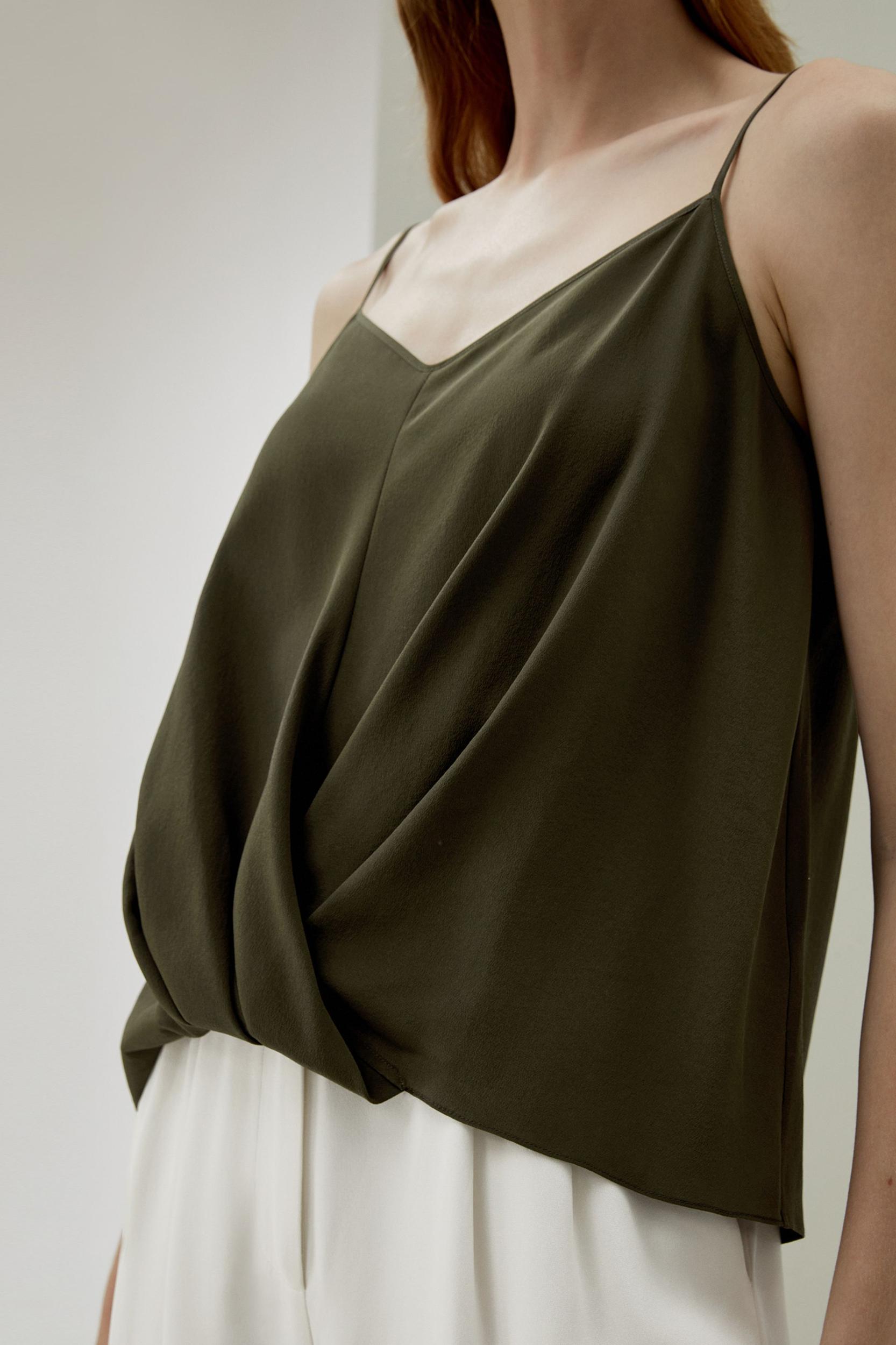 Thin-Strap Crêpe de Chine Cami Product Image