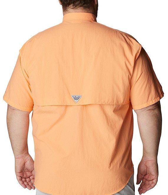 Columbia PFG Big & Tall Bahama II Solid Short-Sleeve Woven Shirt Product Image