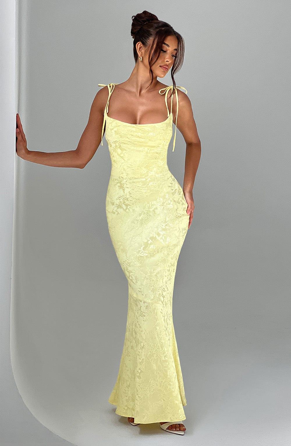 Whitney Maxi Dress - Lemon Product Image