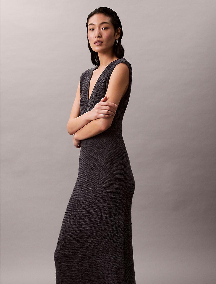 Knit Sleeveless Midi Dress Product Image