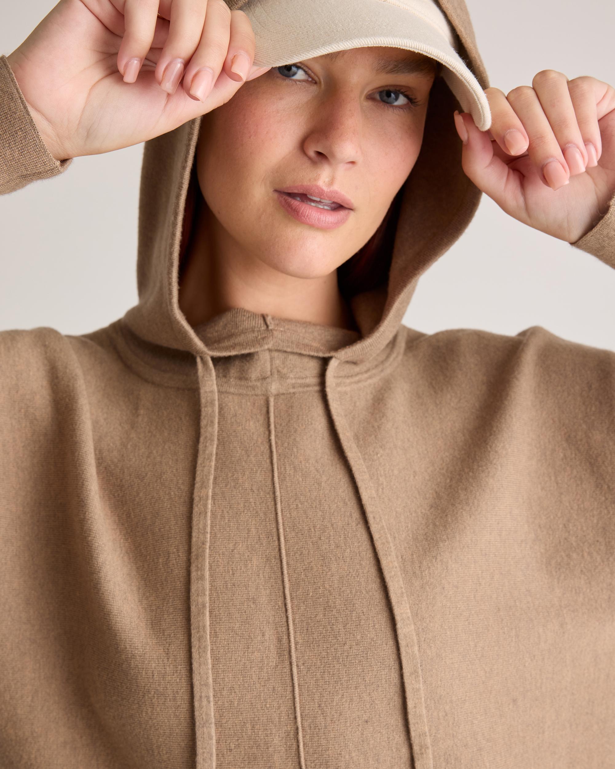 Quince | Women's Eco-Knit Milano Stitch Pullover Hoodie Size XS, Viscose Product Image