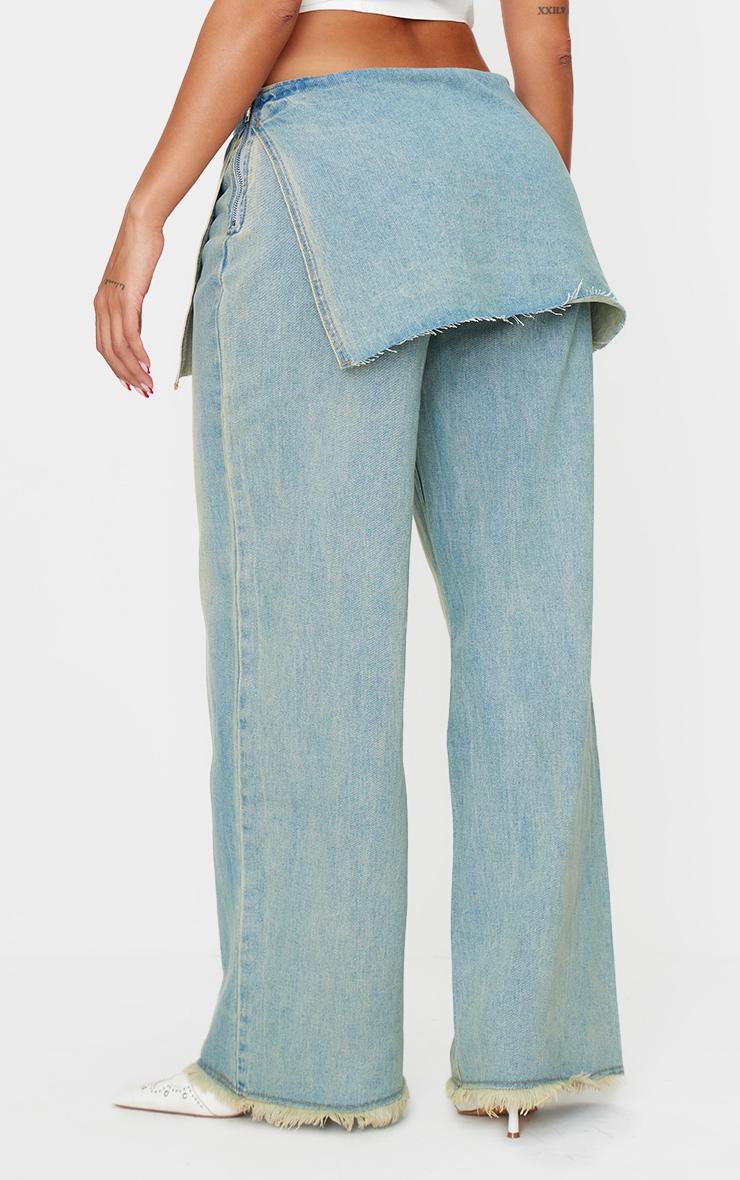 Shape Denim Skirt Look Jeans Product Image