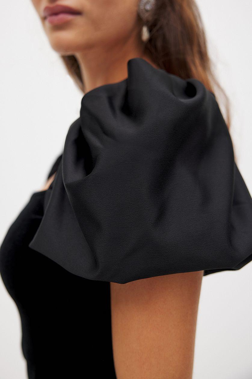 Puff Sleeve Velvet Mini Dress Product Image