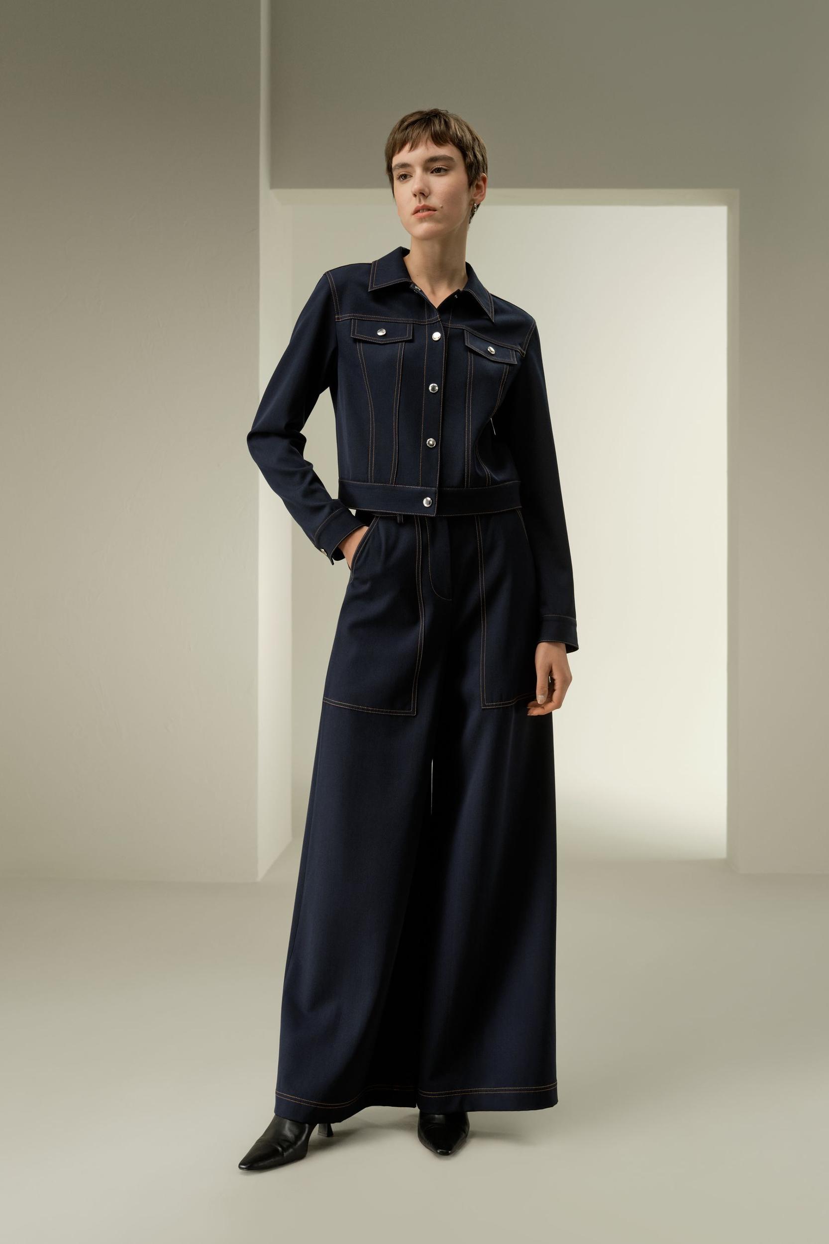 LSxES Denim-Inspired Wool Jacket Product Image