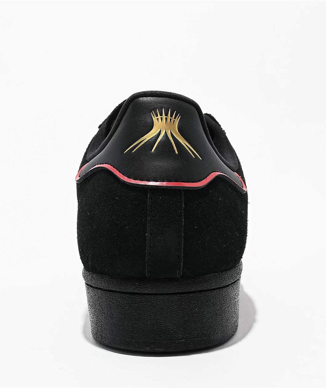 adidas Superstar ADV Felipe Core Black & Better Scarlet Skate Shoes Product Image