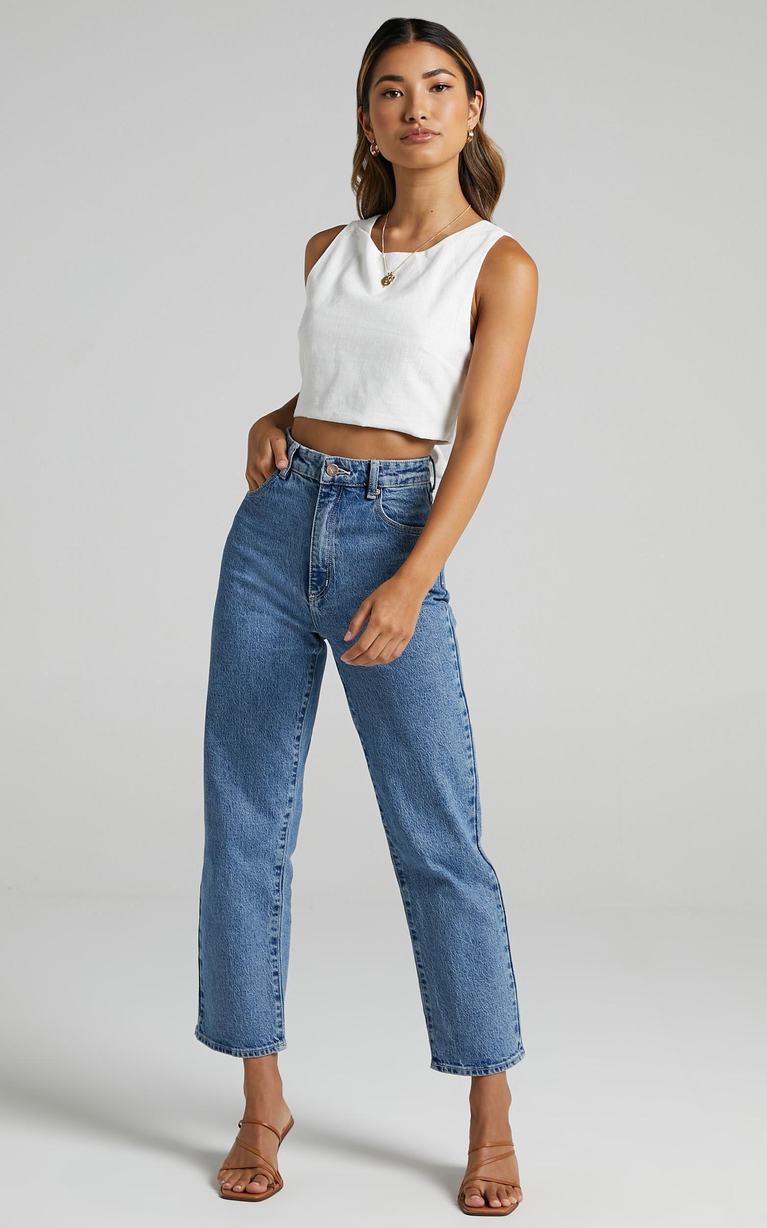 Loxley Top - Tie Up Top in White Product Image