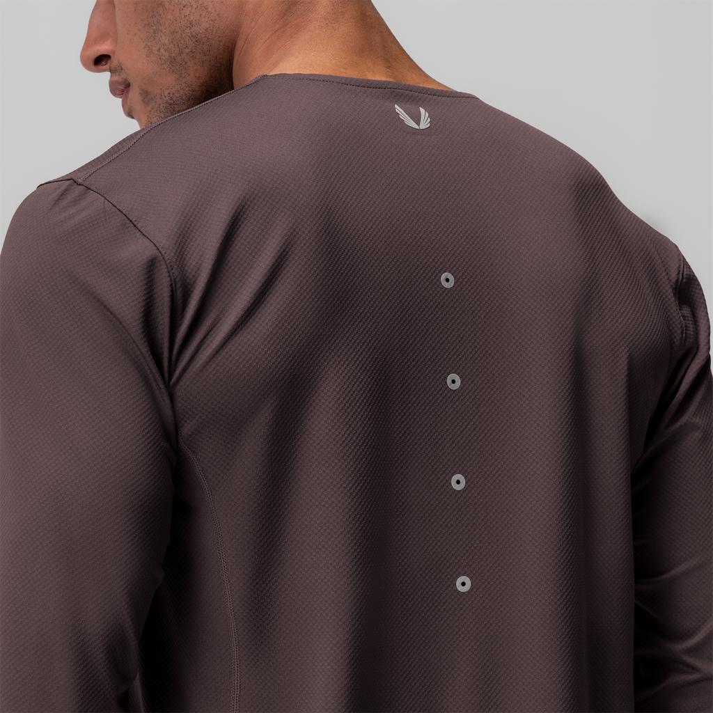 0907. AeroSilver® Training Long Sleeve - Space Grey "Space Bracket" Product Image