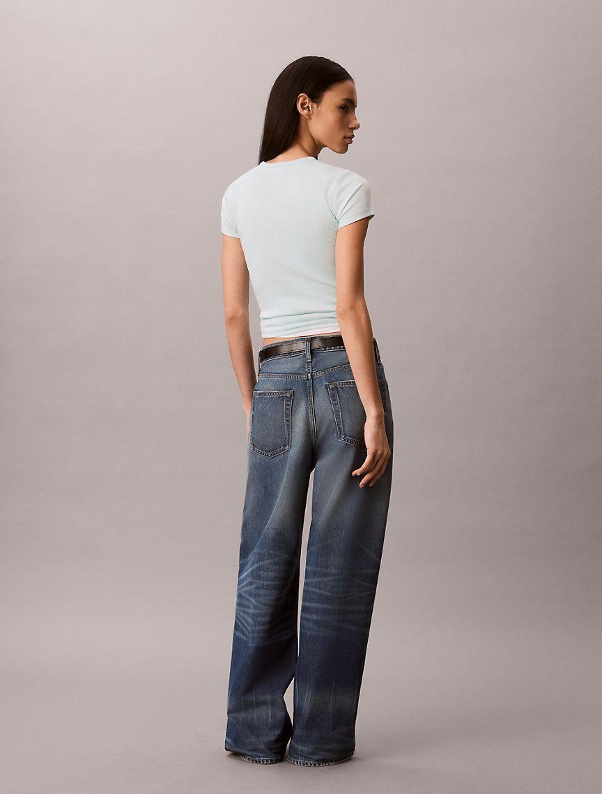Contour Rib Logo Graphic Slim T-Shirt Product Image