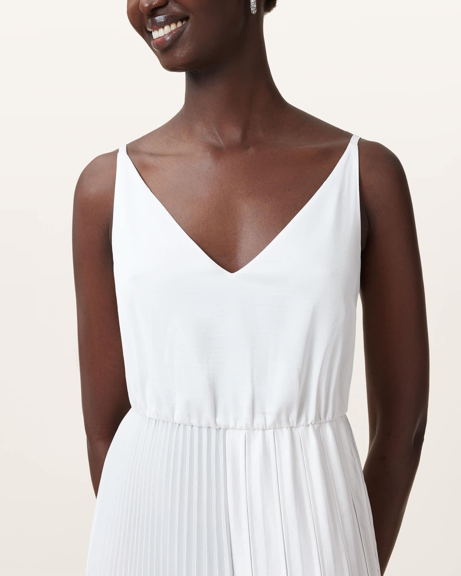 Jax 2-in-1 Maxi Dress Chalk White | ALLSAINTS US Product Image
