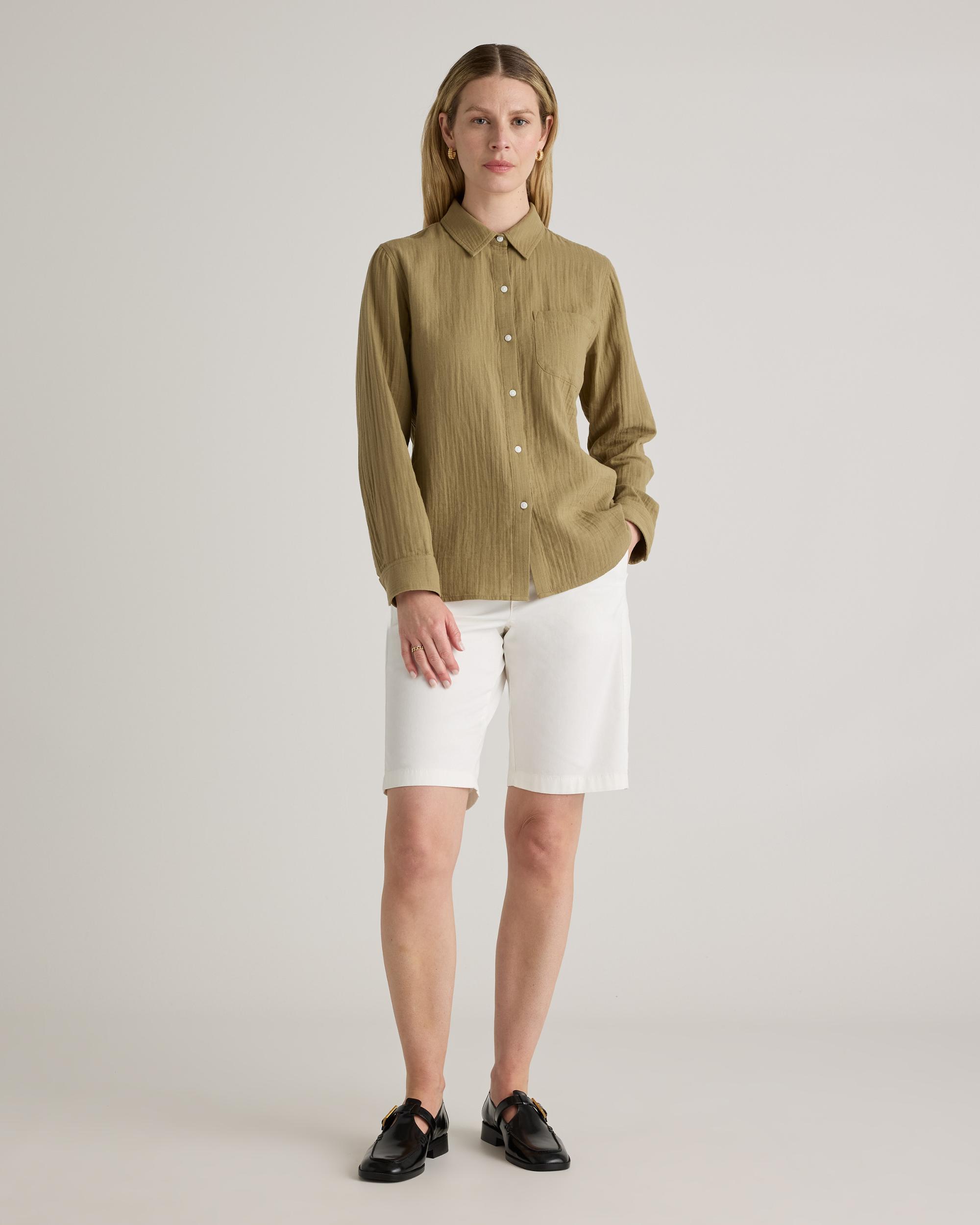 Quince | Women's Organic Stretch Cotton Chino Bermuda Shorts Organic Cotton Product Image