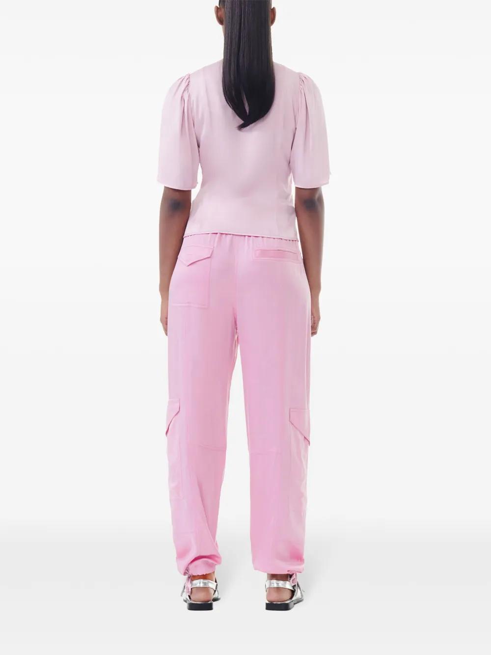 V-neck wrap blouse Product Image