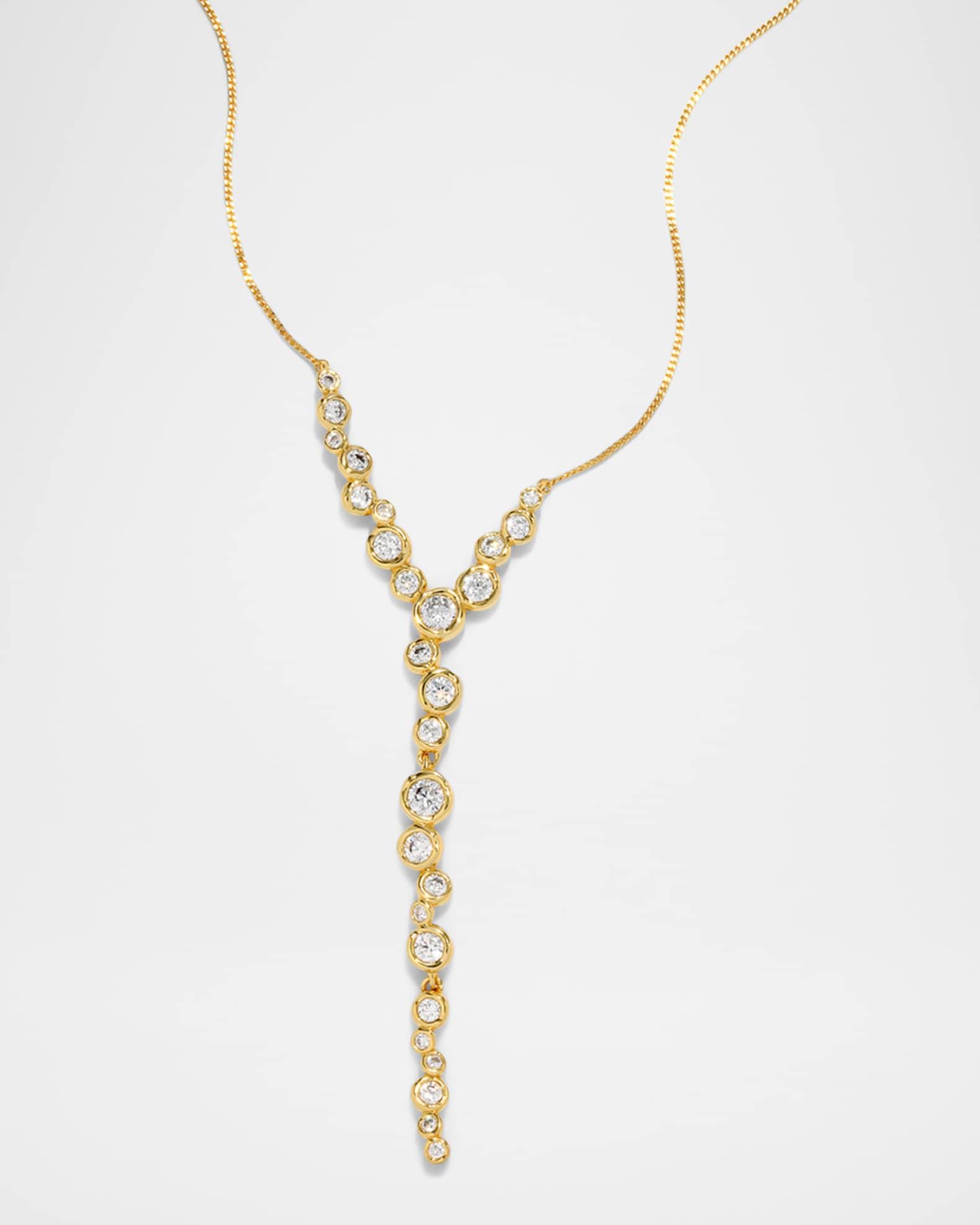 Asterales Gold CZ Cascading Necklace Product Image