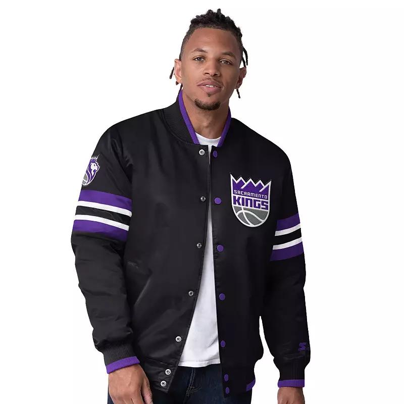 Men's Starter Purple Phoenix Suns Scout Varsity Satin Full-Snap Jacket,  Product Image
