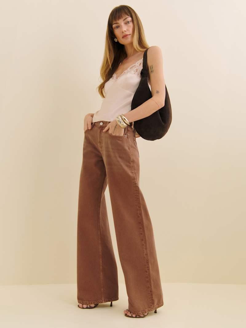 Cary Low Rise Slouchy Wide Leg Jeans Product Image