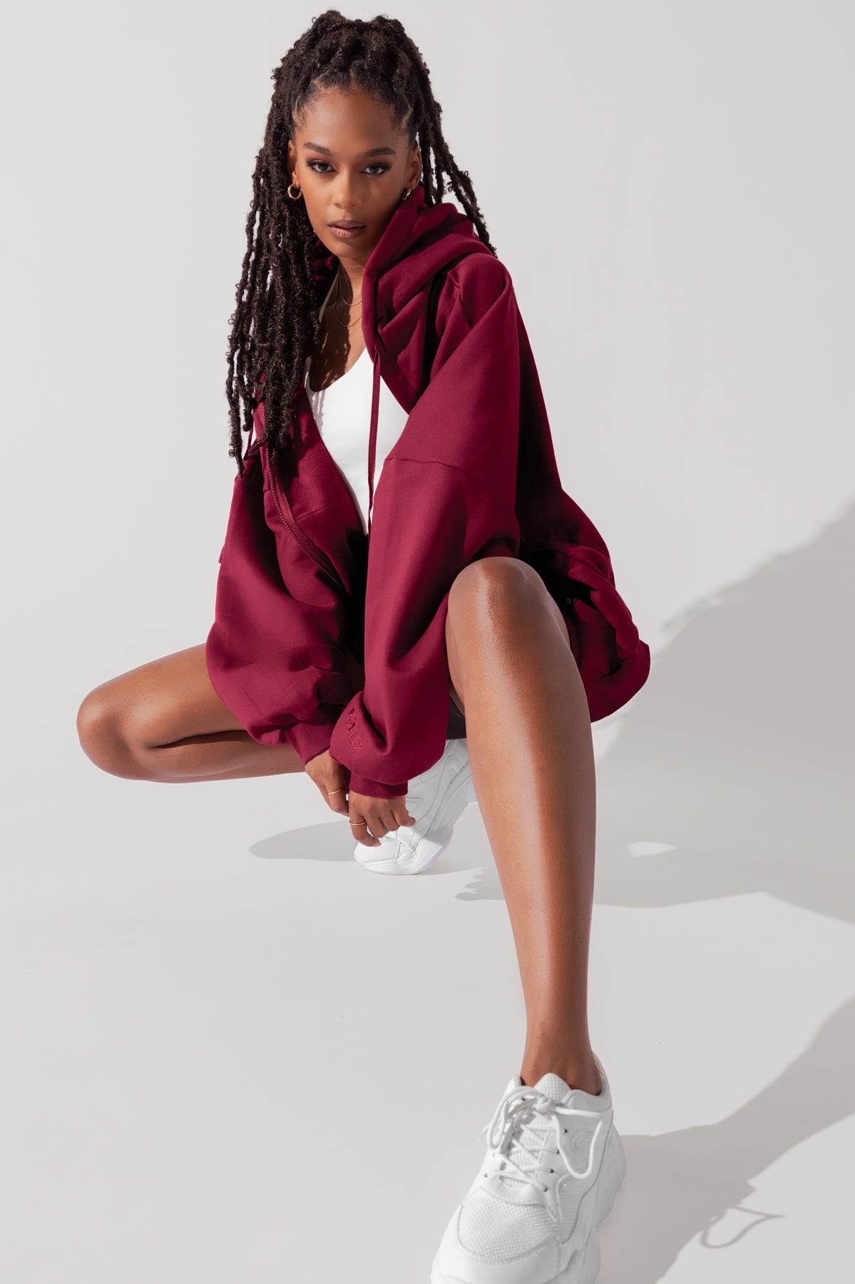 Zip Cloud Hoodie - Blush Product Image