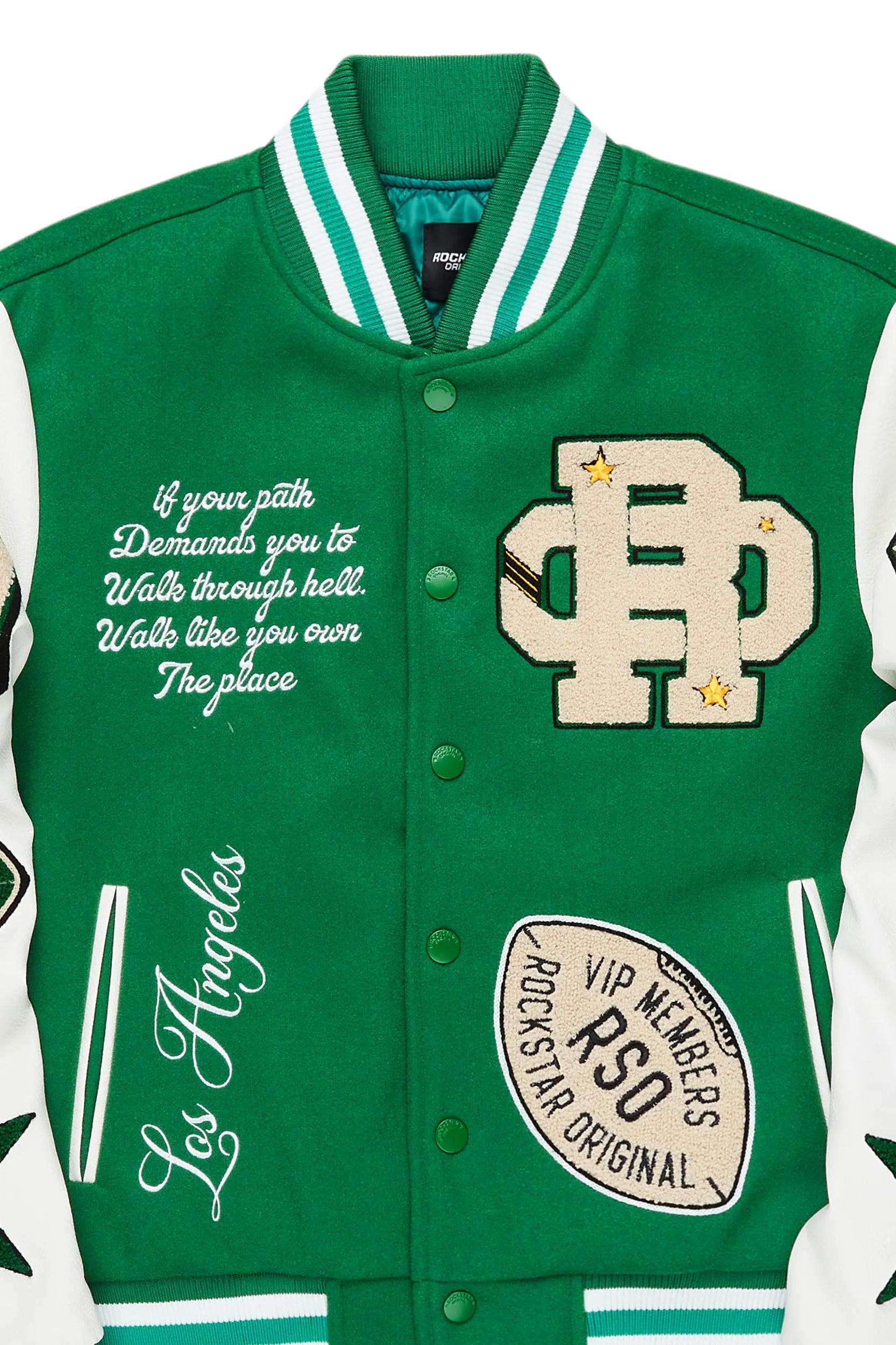 Balser Green Varsity Jacket Male Product Image