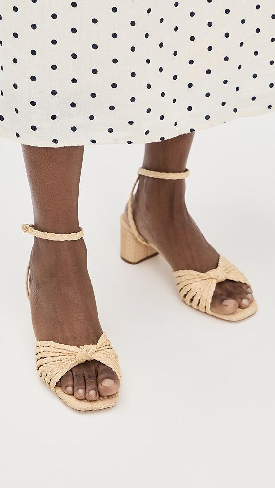 Loeffler Randall Riya Braided Mignon Knot Mid-Heel Sandals | Shopbop Product Image