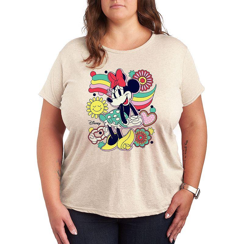 Disney's Minnie Mouse Plus Collage Graphic Tee, Women's,  Product Image