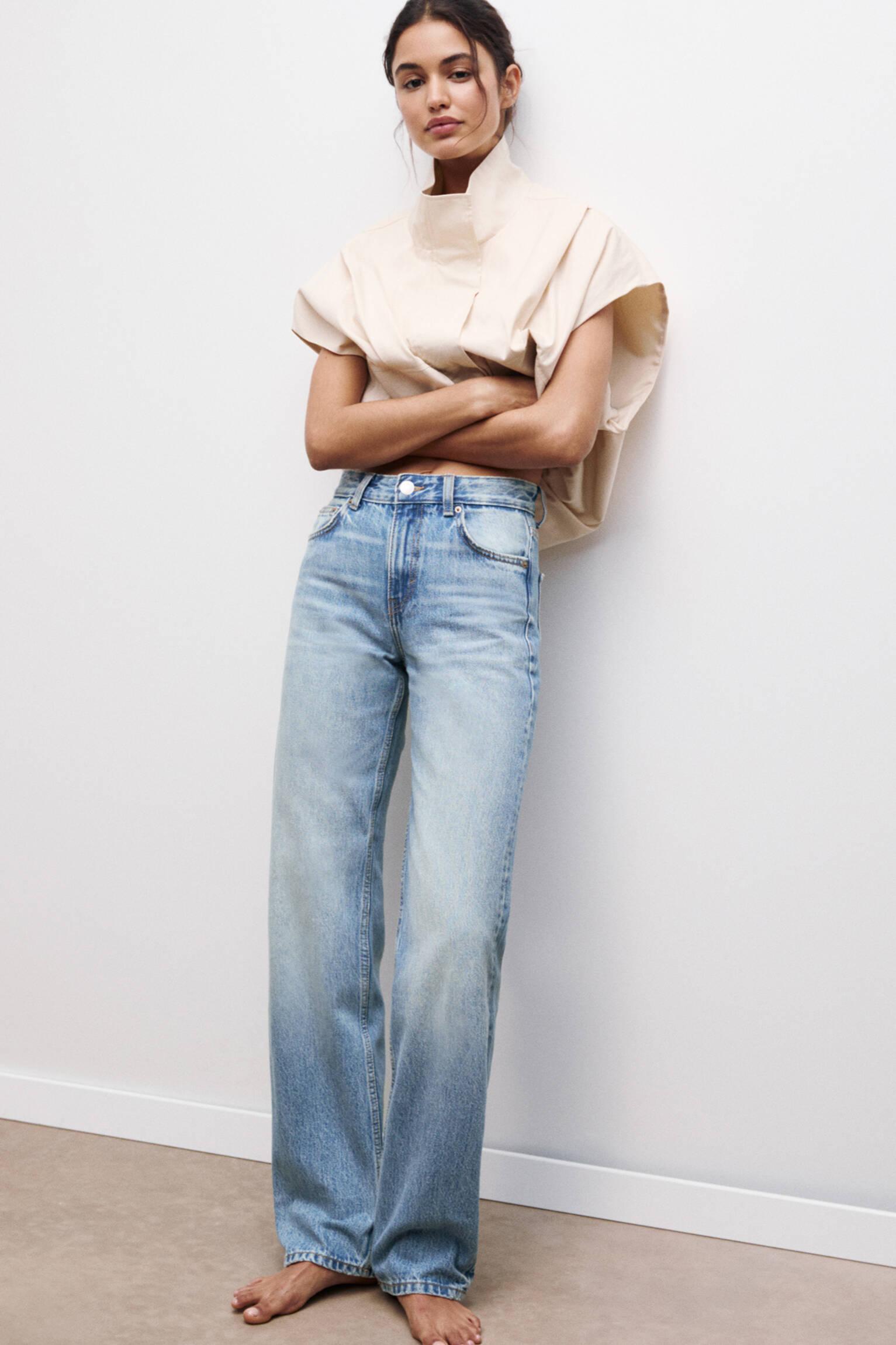 Mid-rise straight-leg jeans Product Image