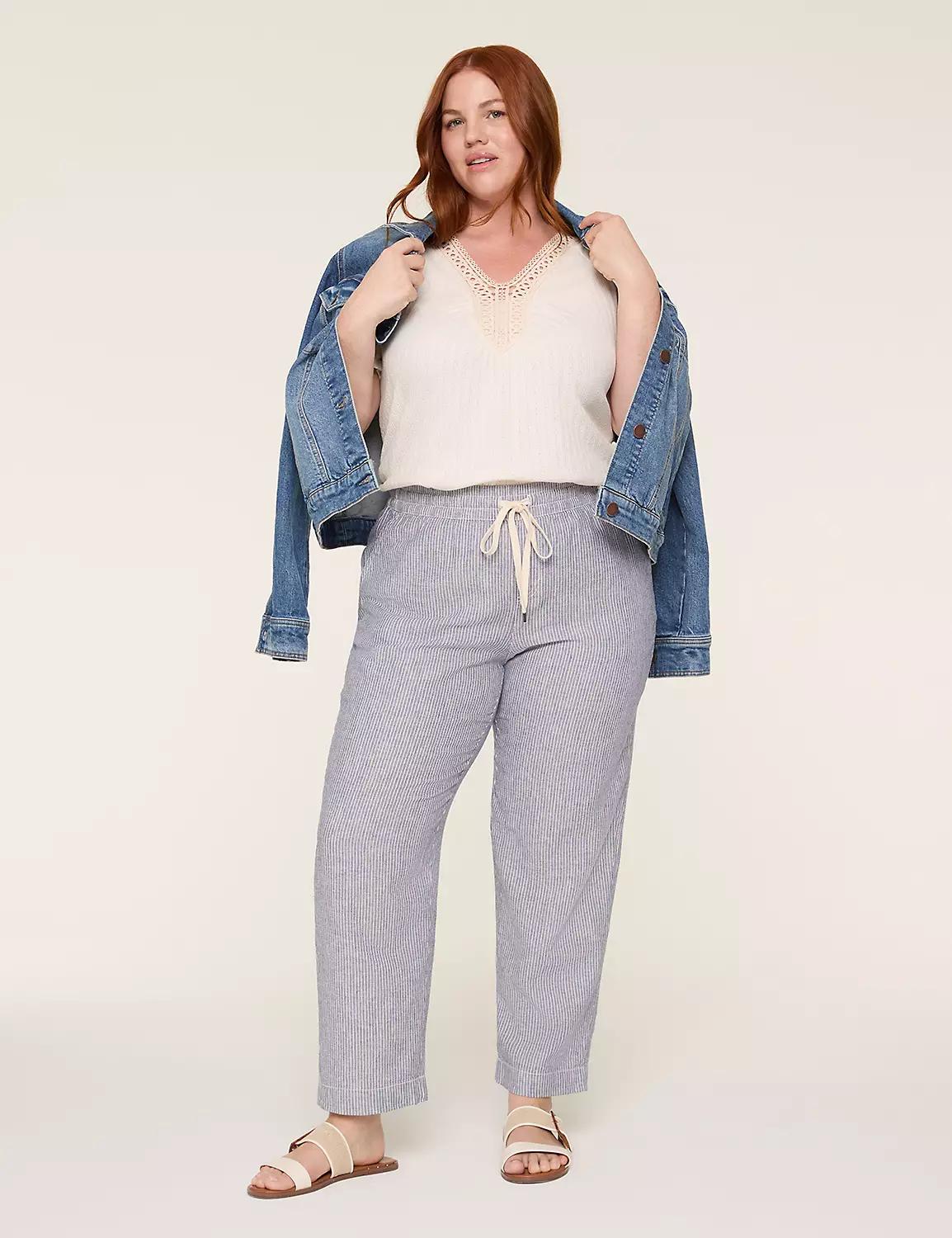 Linen Pull-On Ankle Pant Product Image