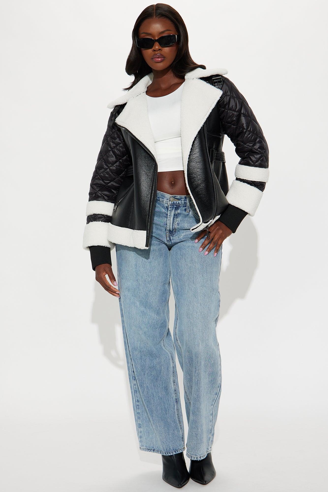 Aspen For The Weekend Faux Leather Coat - Black Product Image