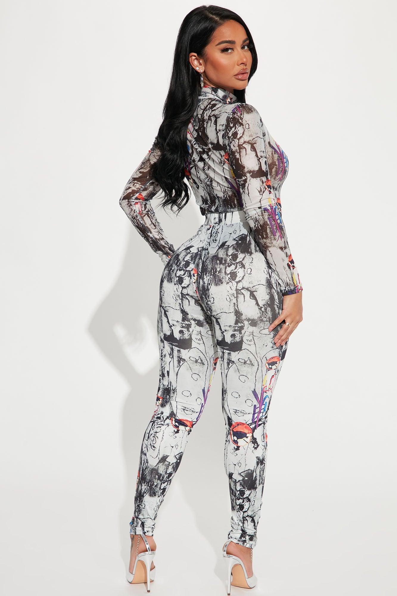 All About Us Legging Set - Grey/combo Product Image