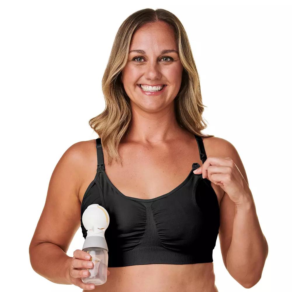 Bravado Designs 2-in-1 Pumping and Nursing Bra 11022BA, Women's, Size: XXL, Black Product Image