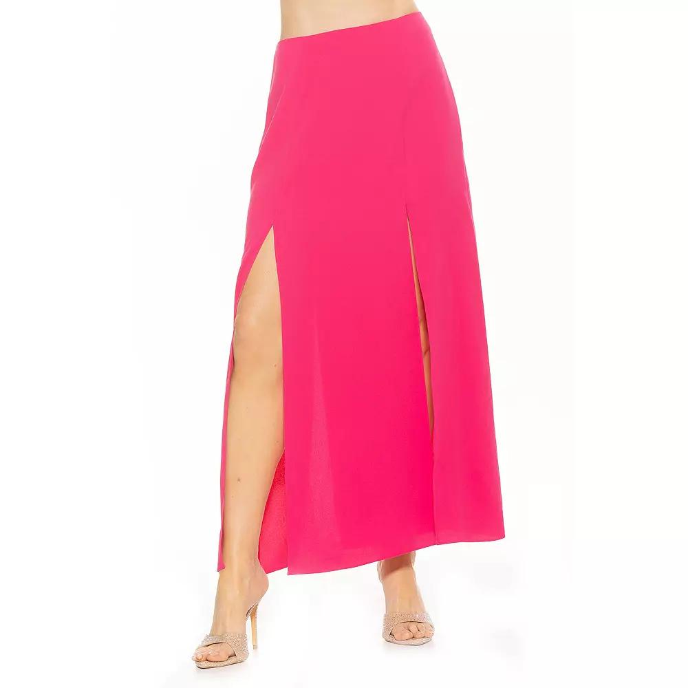 Women's ALEXIA ADMOR Sansa Side Slit Detail Maxi Pencil Skirt,  Product Image