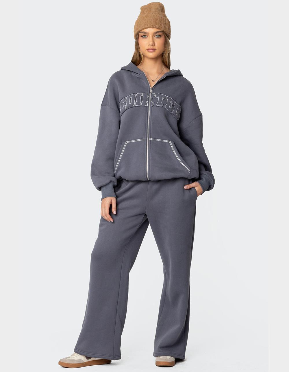 EDIKTED Forever Edikted Oversized Hoodie - GRAY Product Image