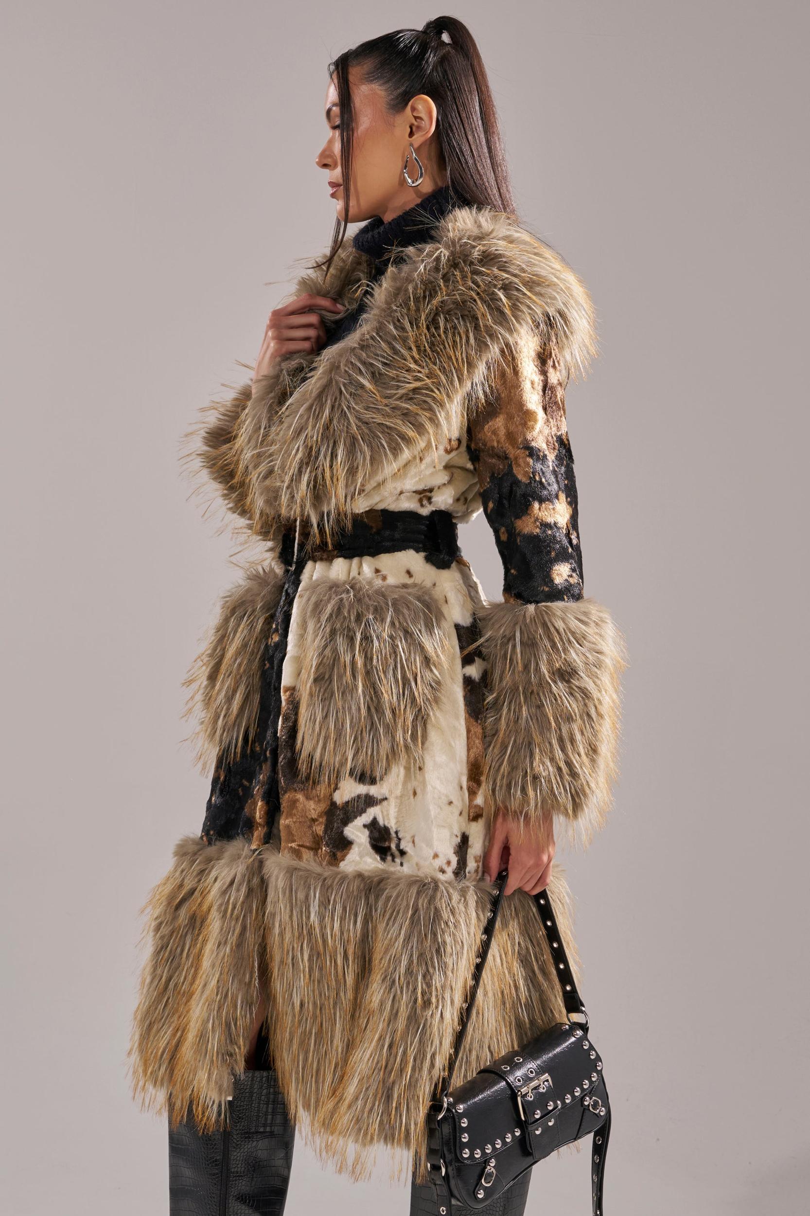 FREYA FUR TRIM TRENCH Product Image
