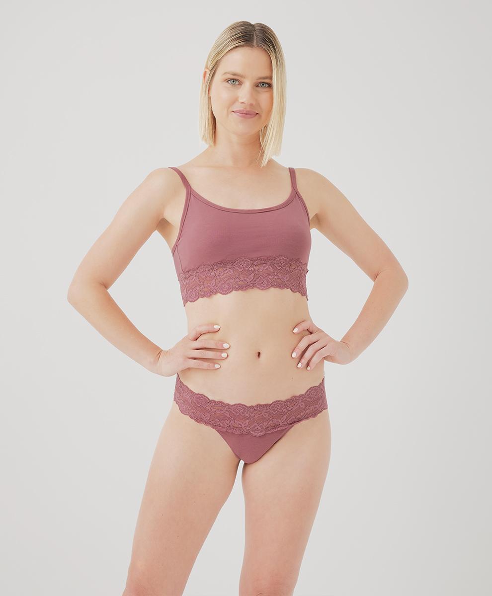 Womens Lace Waist Thong 2XL Product Image