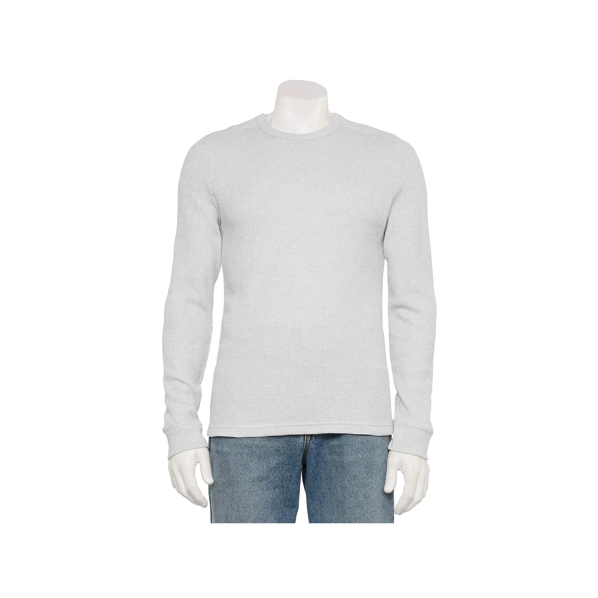 Men's Sonoma Goods For Life® Adaptive Long Sleeve Crewneck Tee, Size: XS, Light Grey Grey Product Image